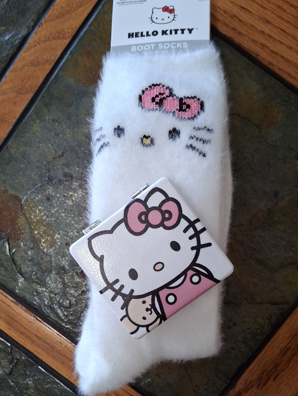 Hello Kitty Boot Socks & Compact